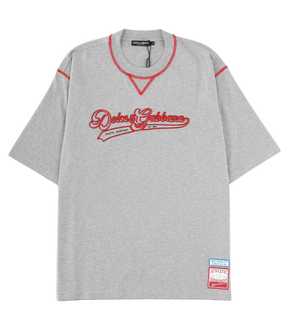 Grey Embroidery T-Shirt 1