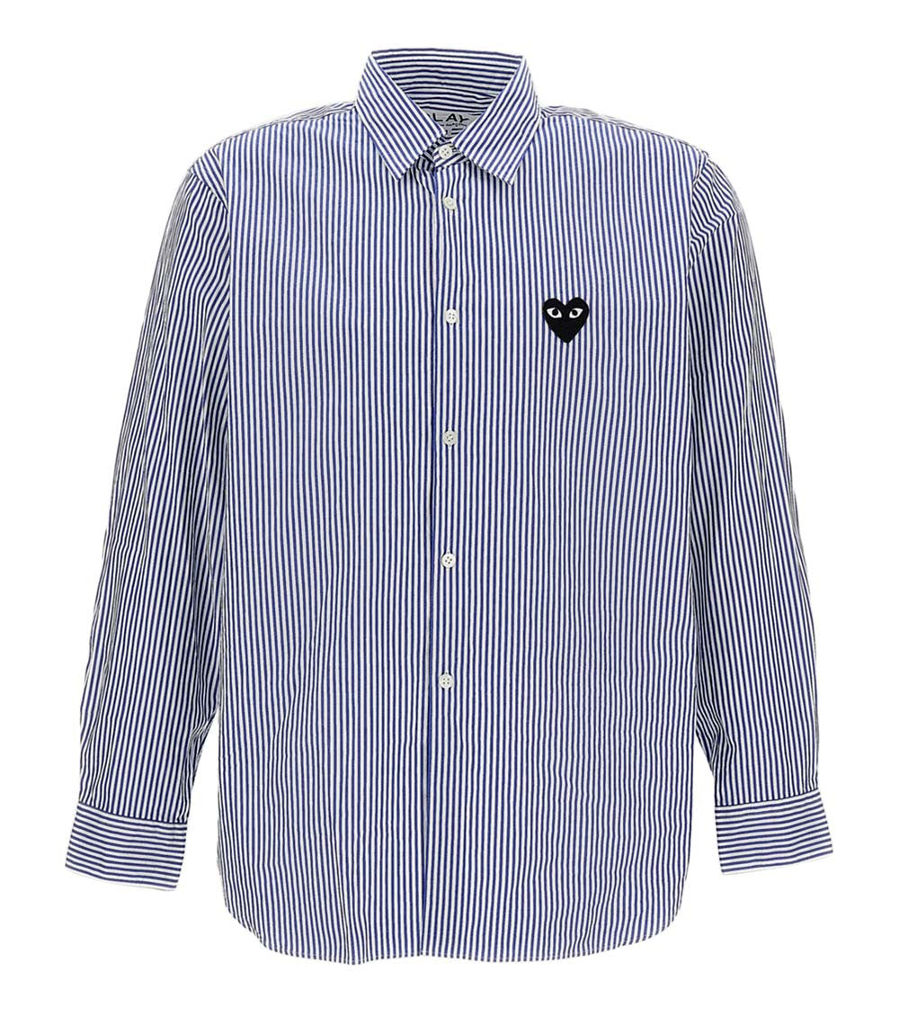 Blue Stripes Logo Shirt 1