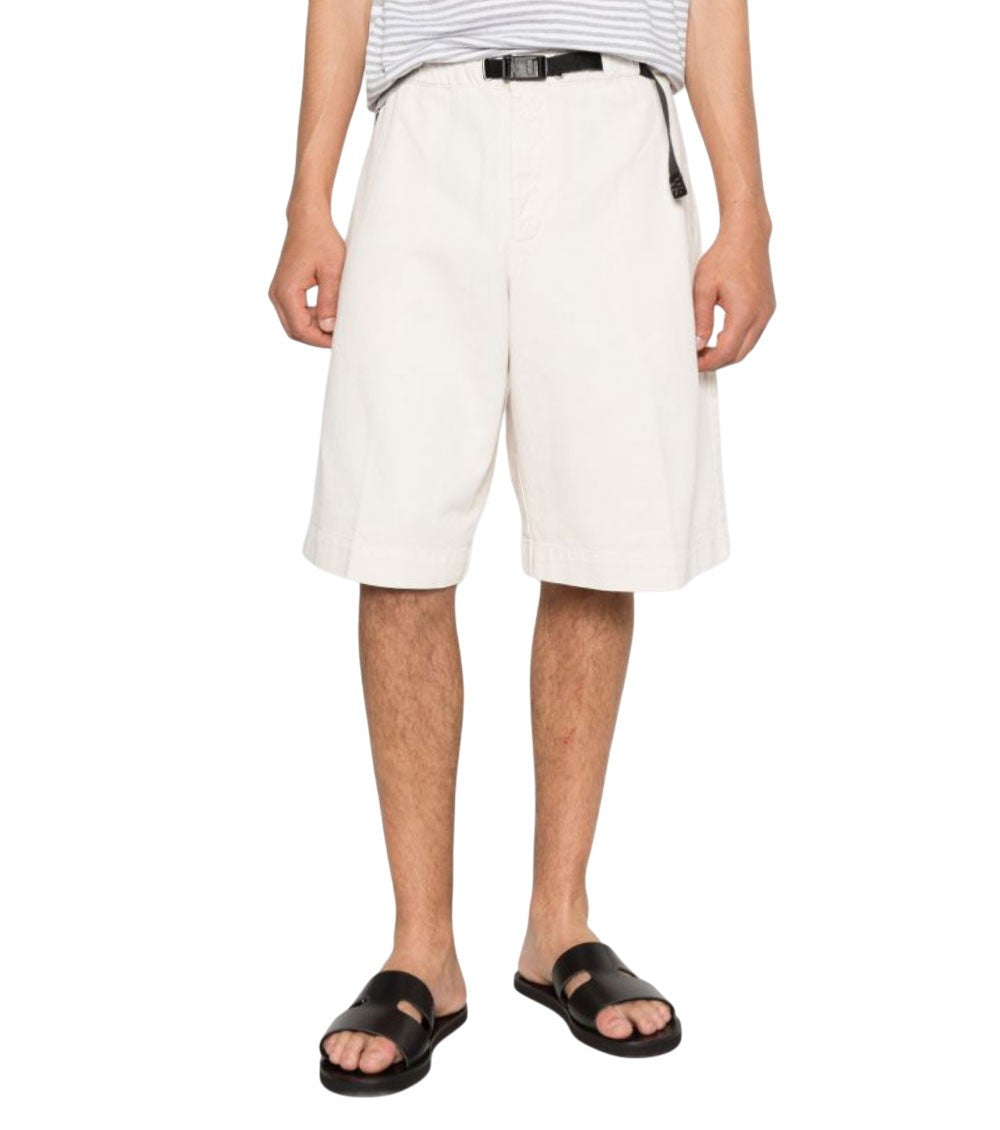 Off White Solid Shorts 2