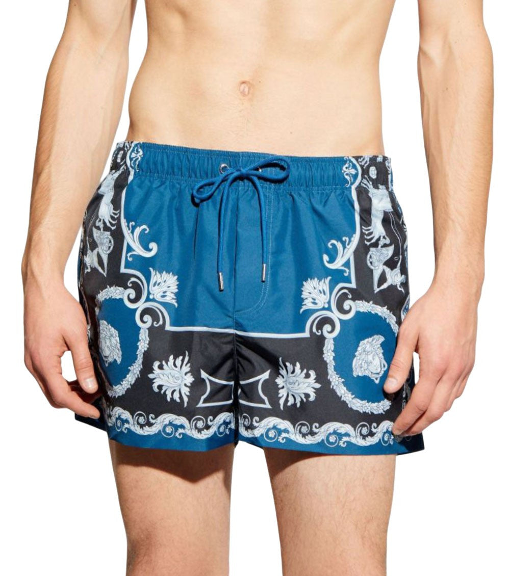 Blue Graphic Swim Shorts 2