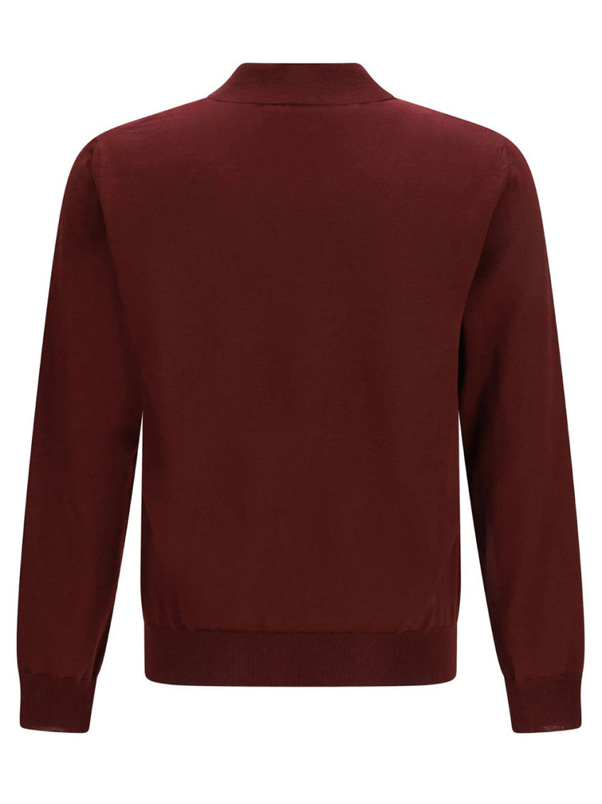 Maroon Shirt Collar Polo 2