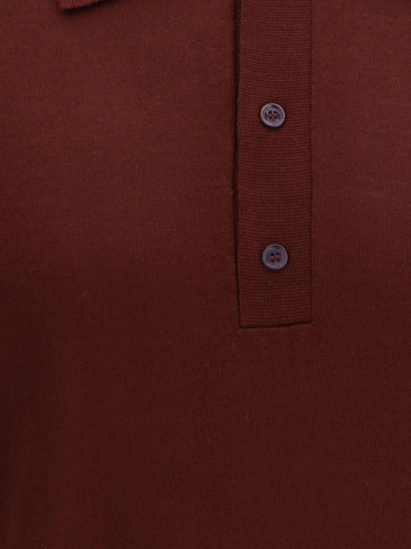 Maroon Shirt Collar Polo 3