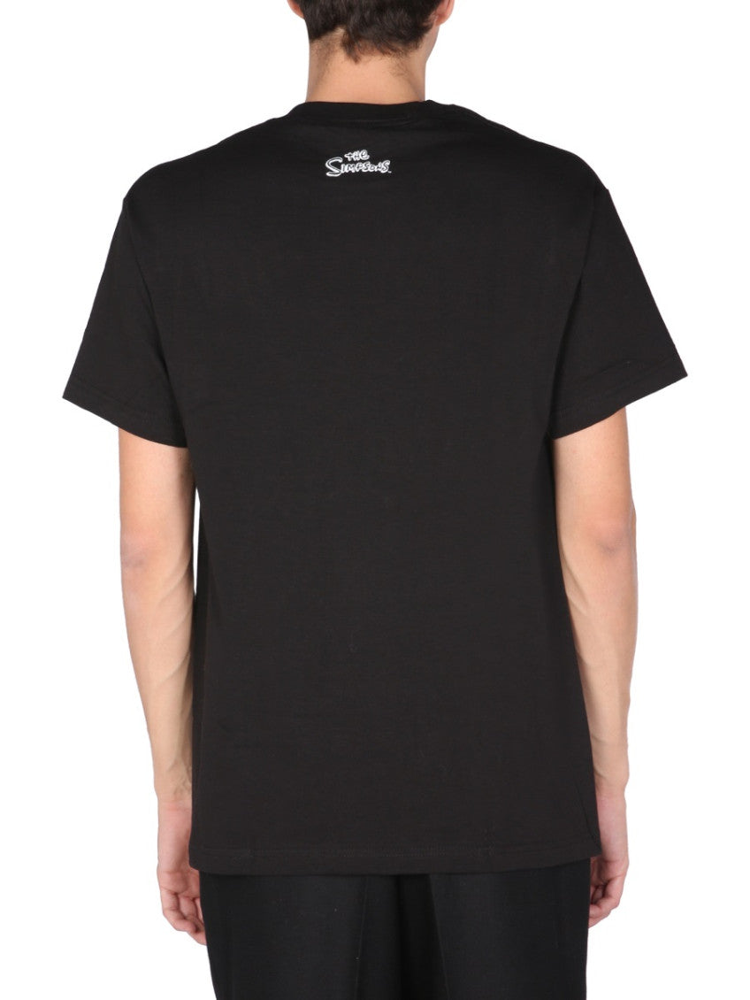 Black Graphic Crew Neck T-Shirt 2