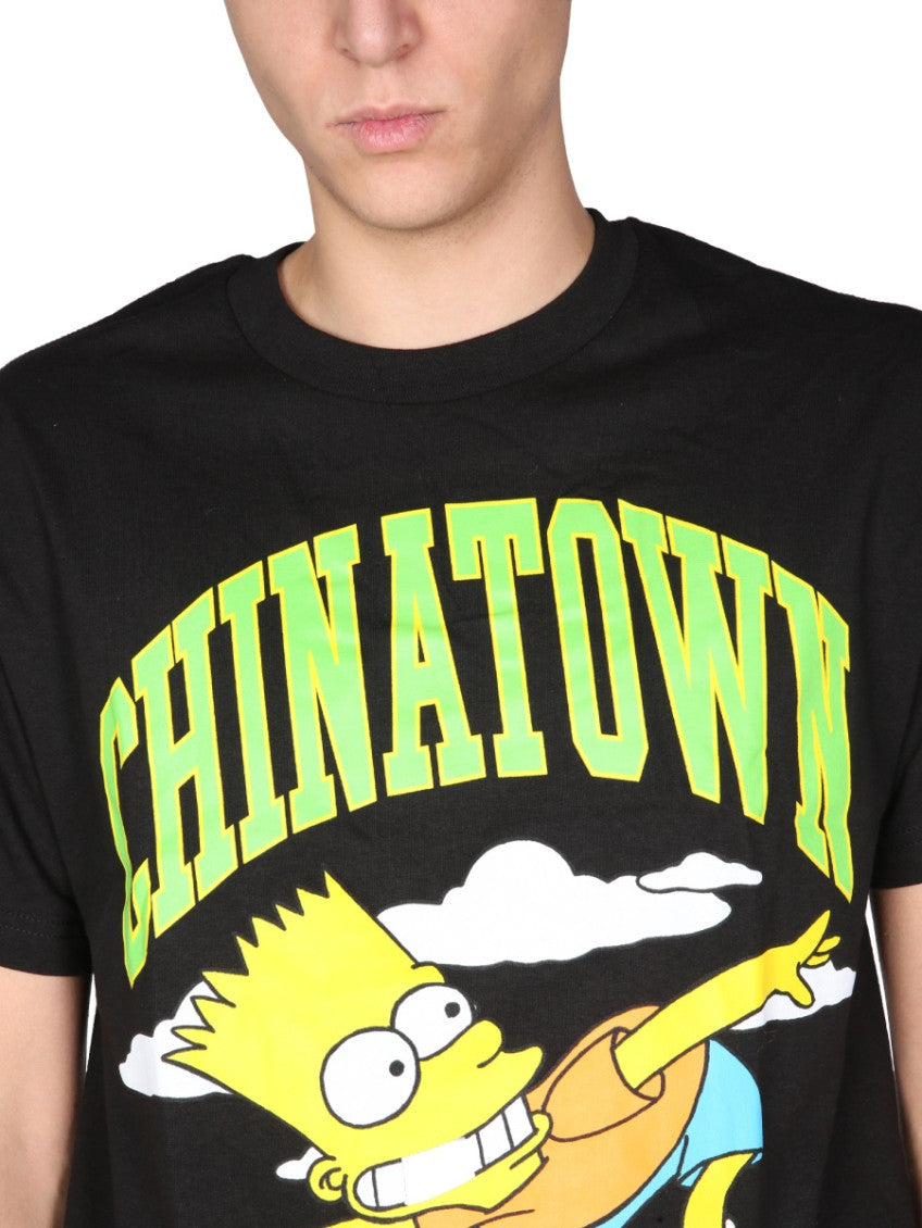 Black Graphic Crew Neck T-Shirt 4