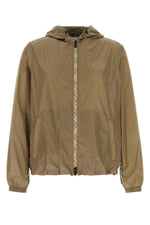 Brown Logo Hooded Jacket 1
