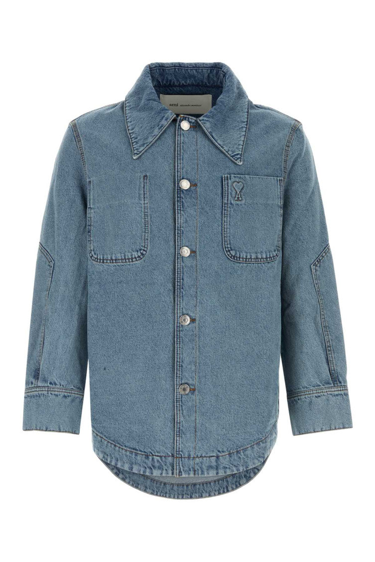 Light Blue Relaxed Overshirt 1
