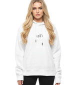 White Logo Hood Sweatshirt 1