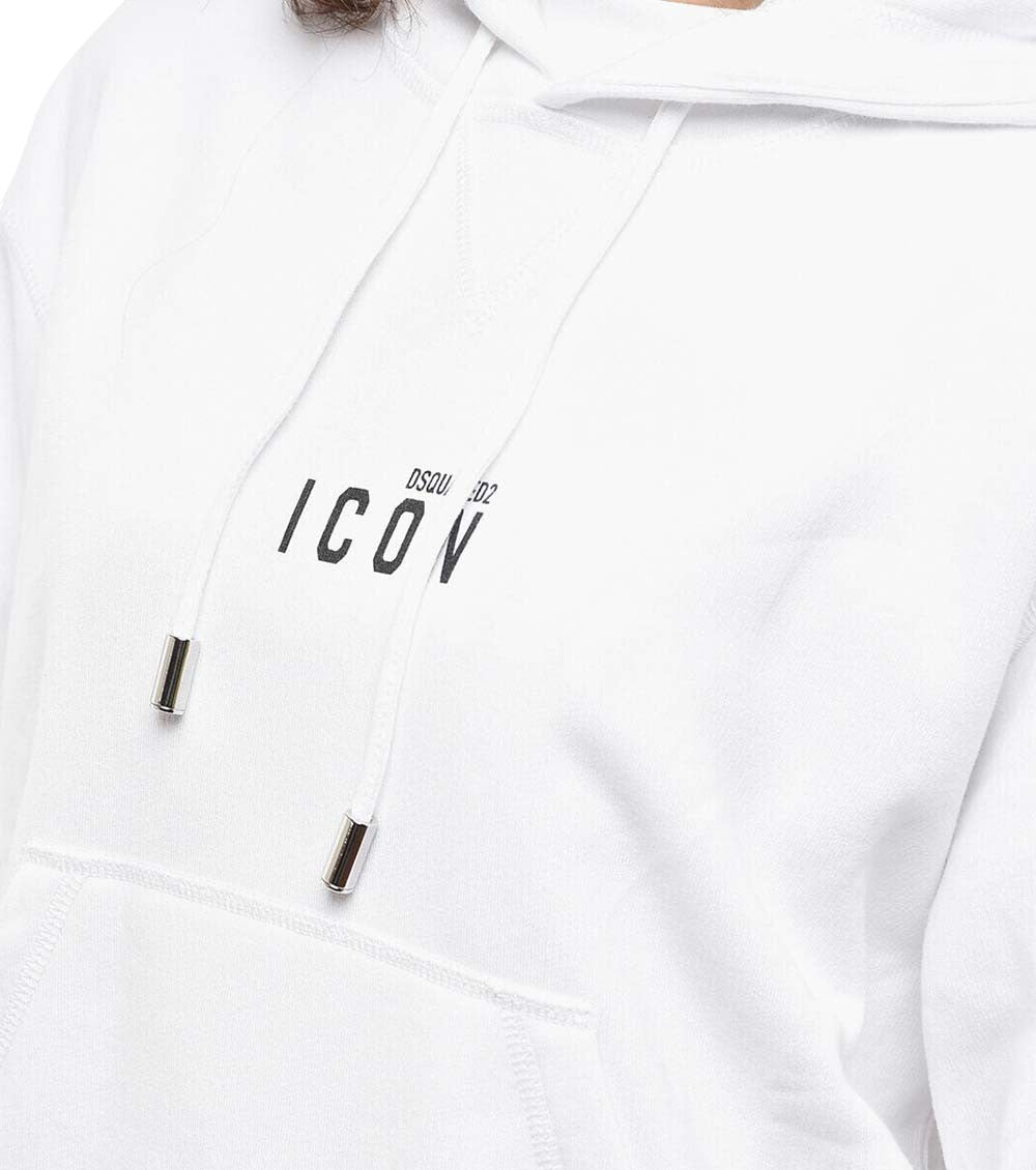 White Logo Hood Sweatshirt 3