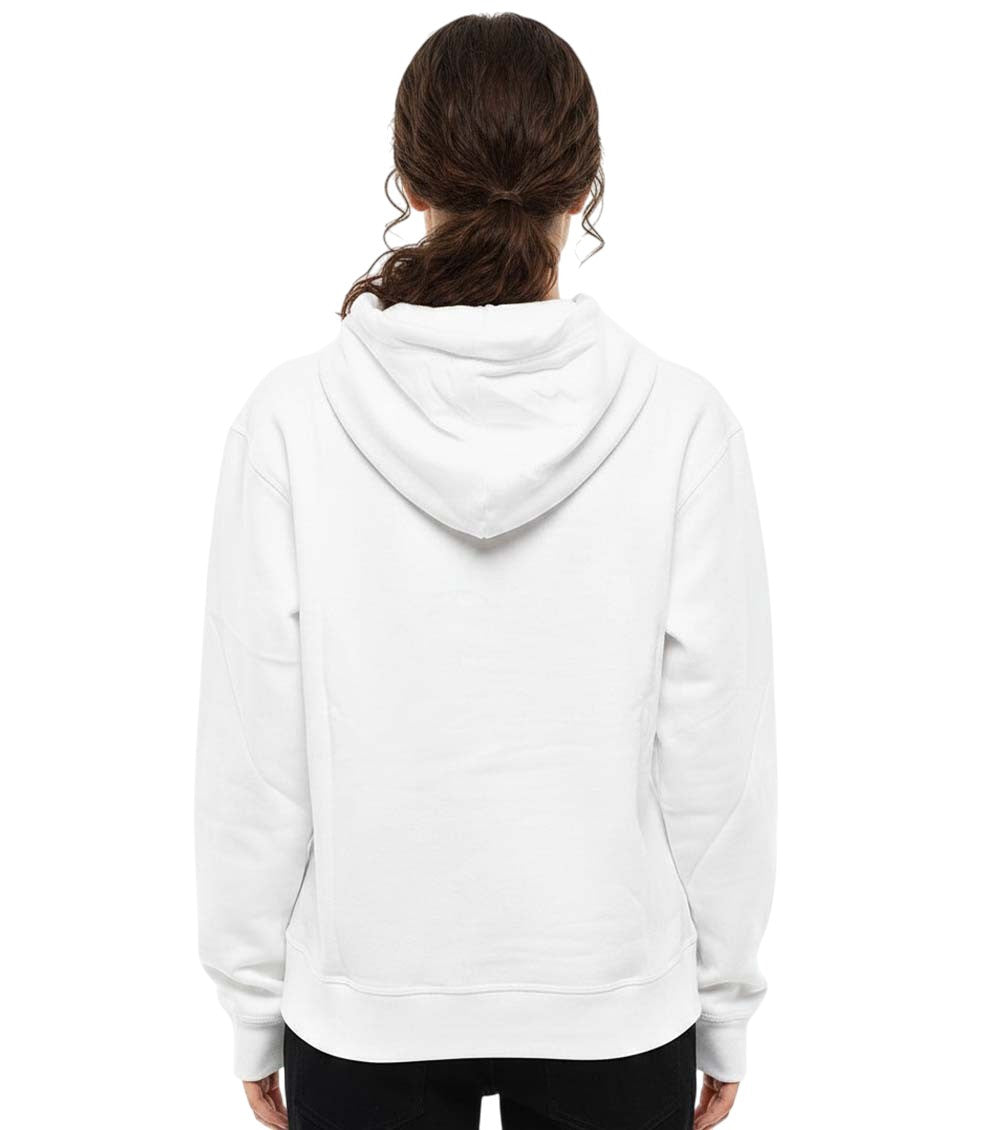 White Graphic Hood Sweatshirt 2