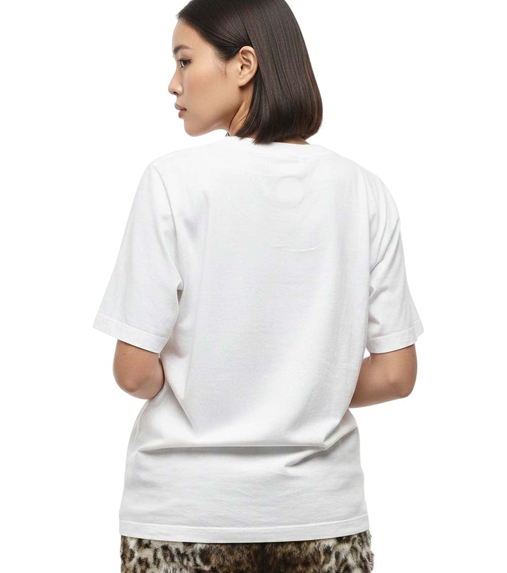 White Graphic Crew Neck T-Shirt 2