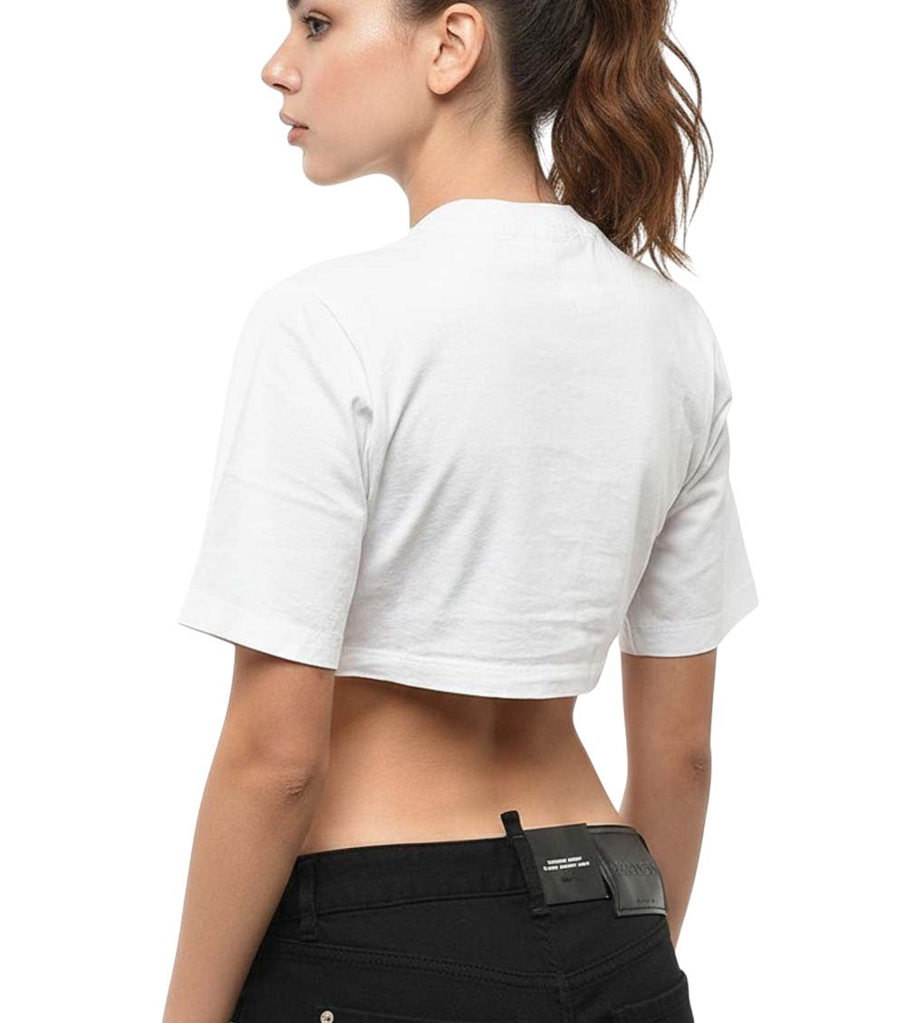 White Graphic Crew Neck T-Shirt 3