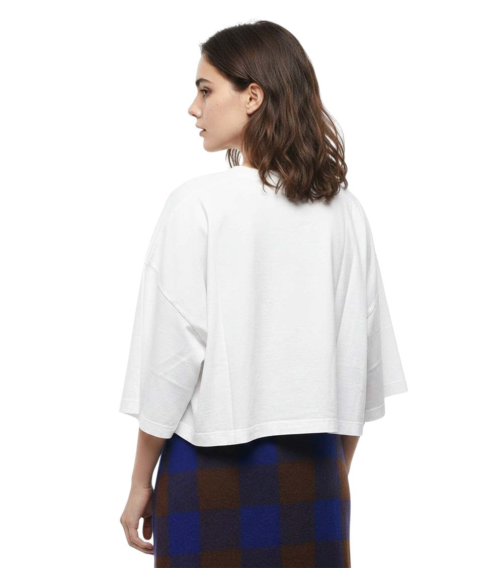 White Graphic Crew Neck T-Shirt 3
