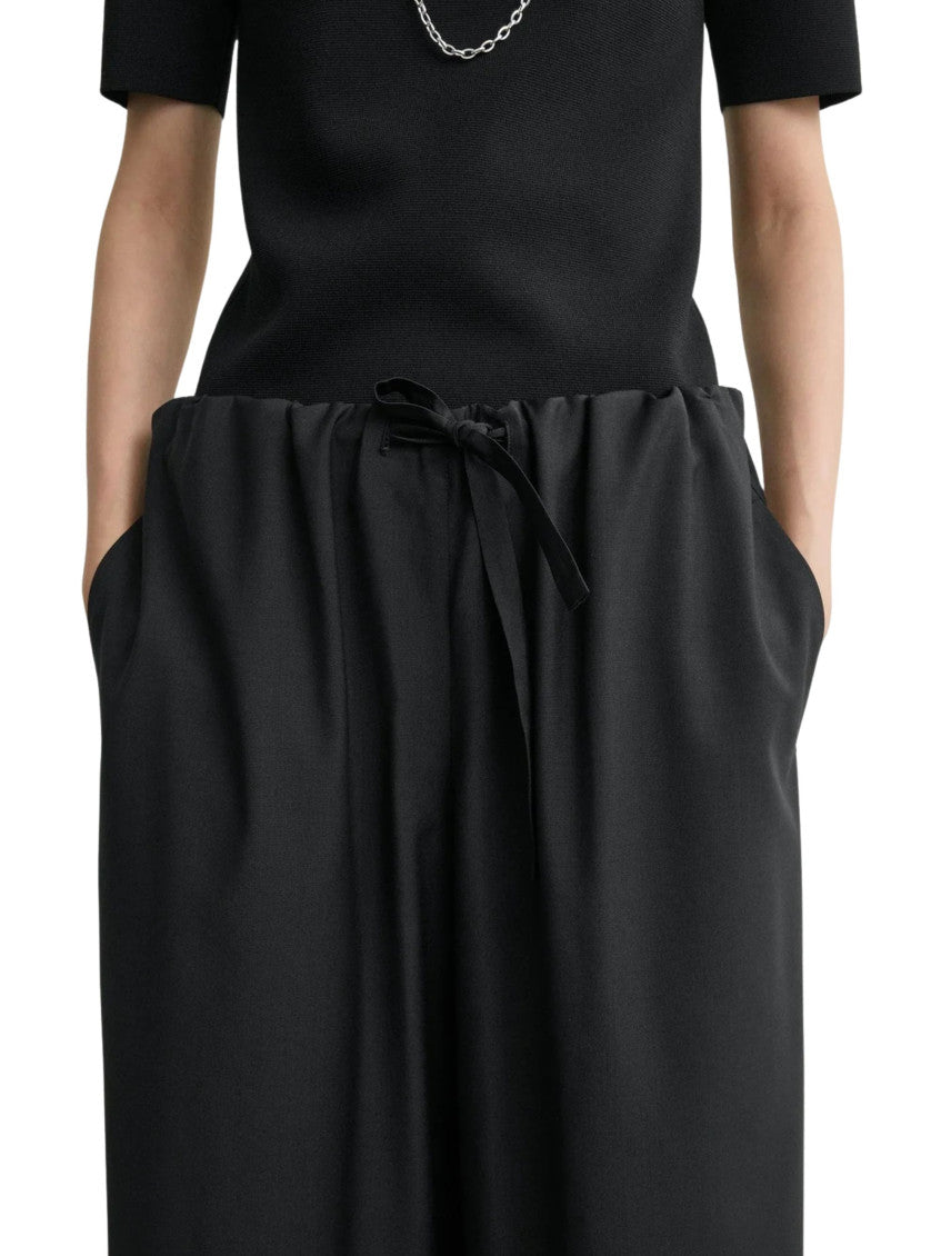 Black Relaxed Drawstring Pants 3