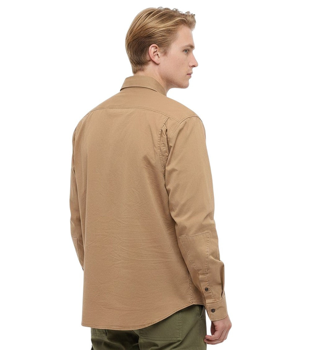 Beige Regular Logo Shirt 2