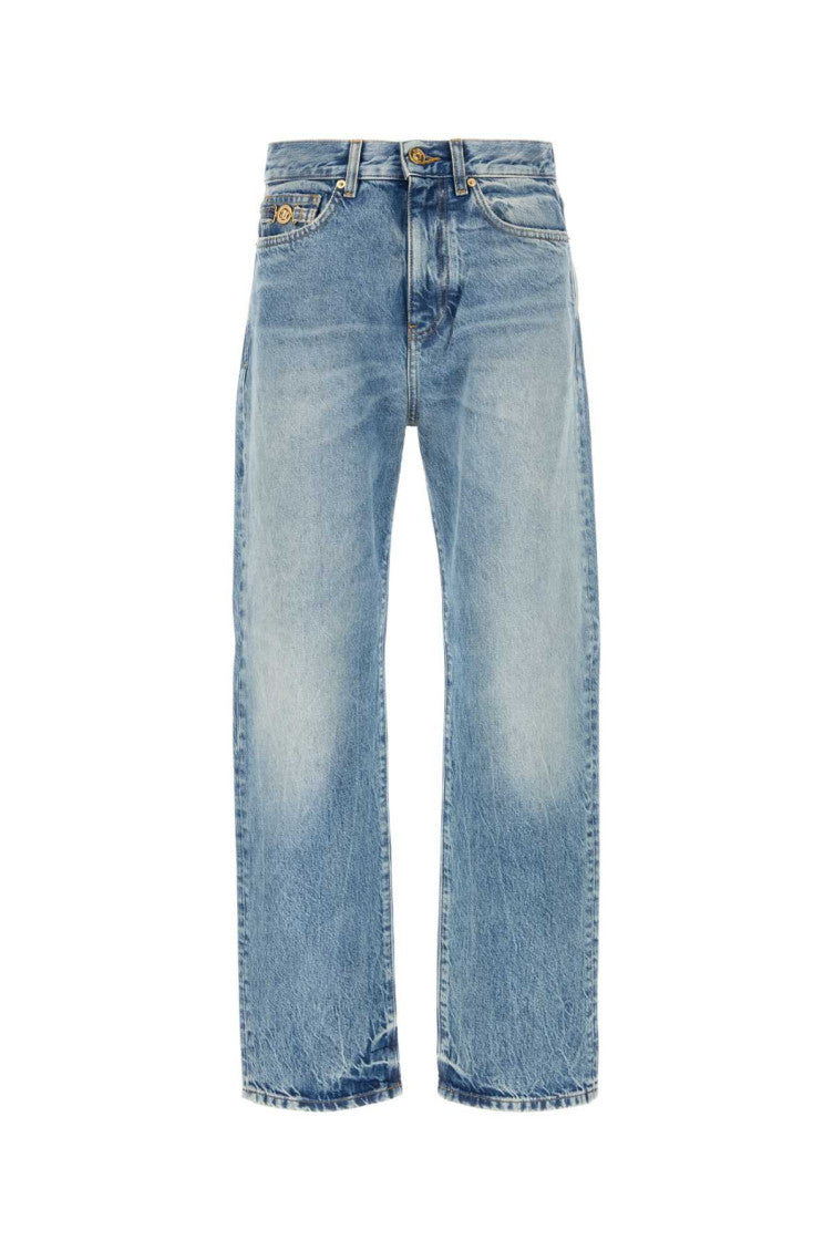 Light Blue Straight Jeans 1