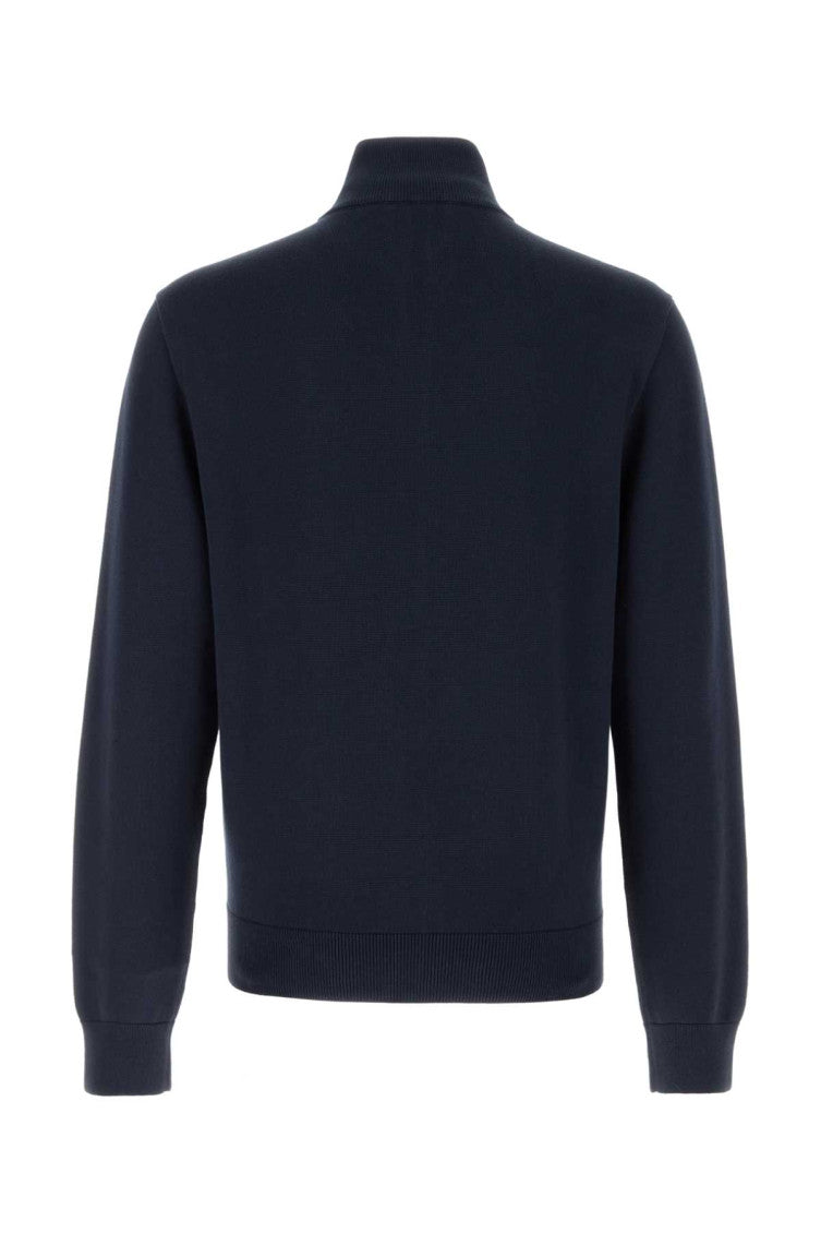 Navy Blue Solid Sweatshirt 2