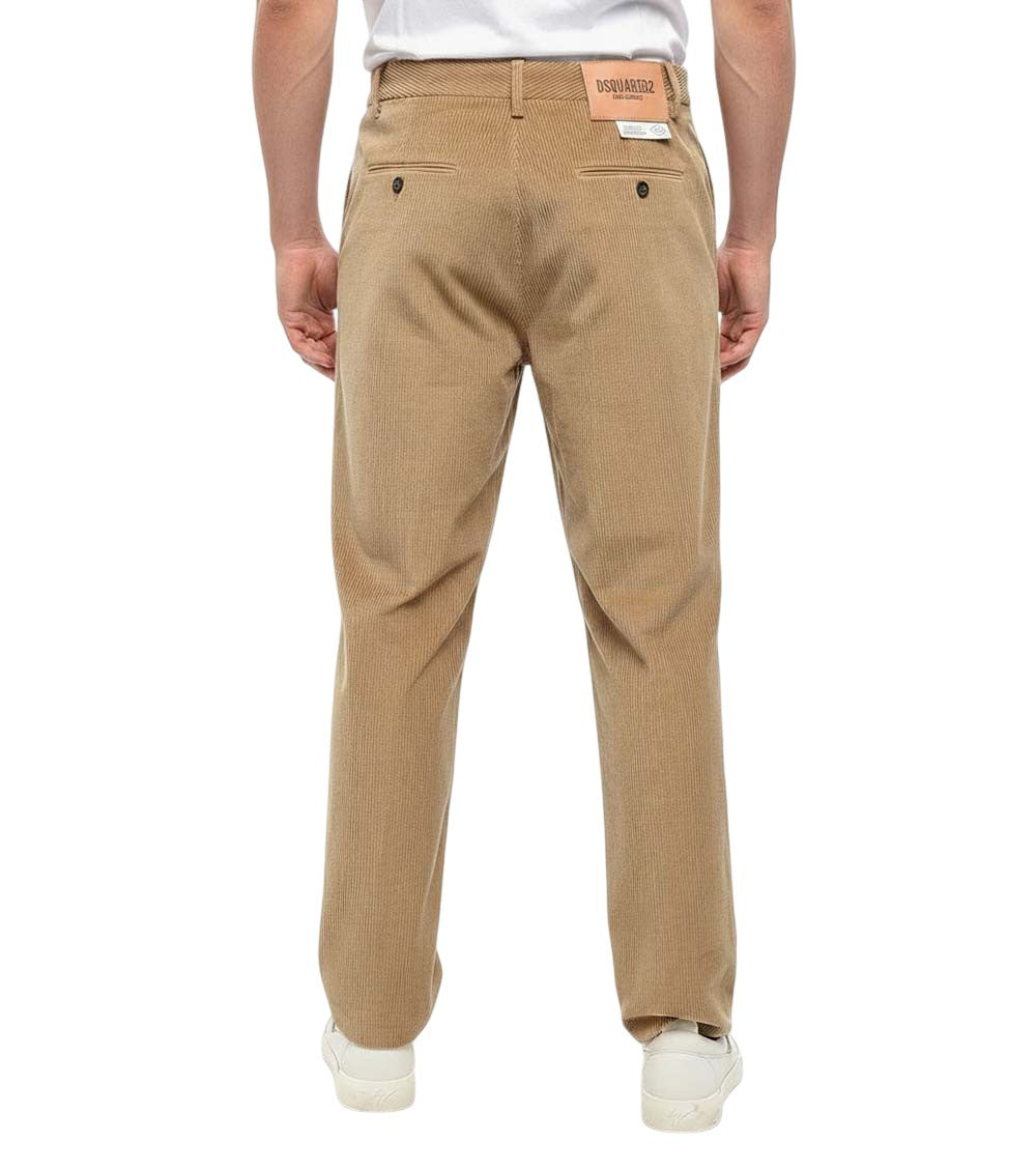 Beige Flat Front Pants 2