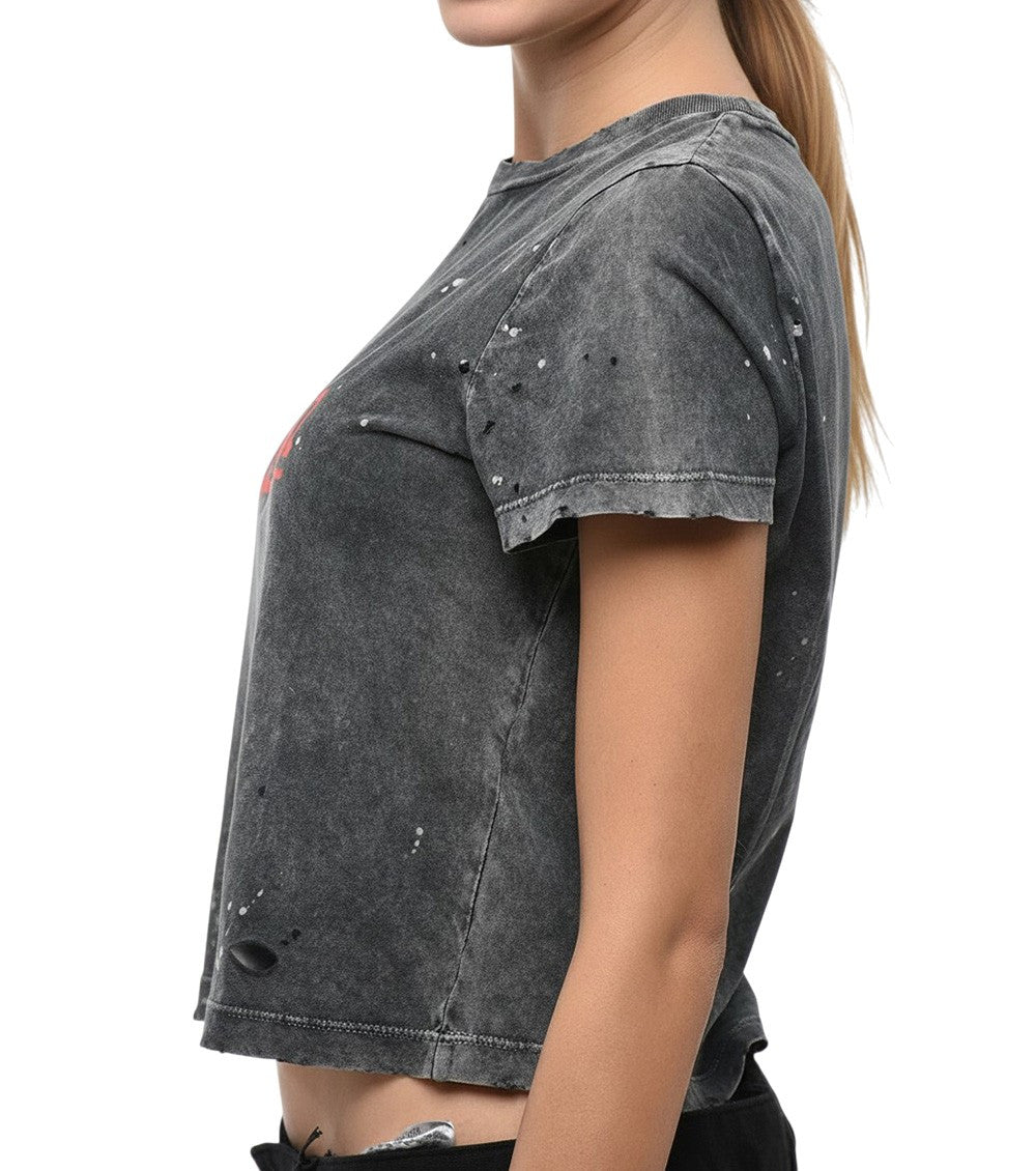 Grey Logo Crew Neck T-Shirt 2