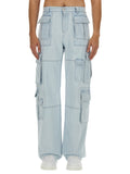 Light Blue Relaxed Cargo Jeans 1