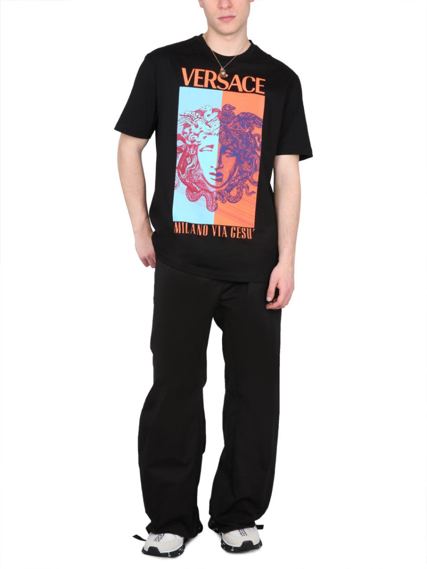 Black Cotton Cargo Trousers 2