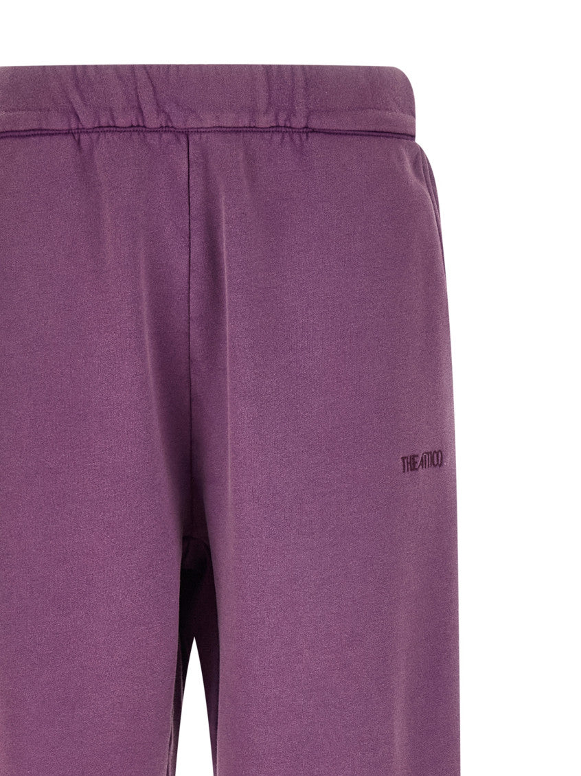 Purple Logo Joggers 3