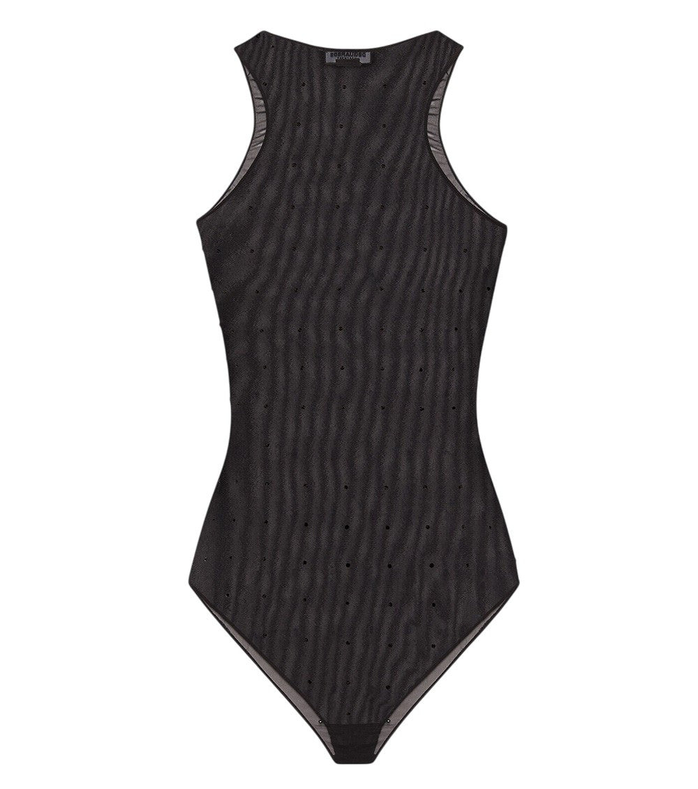 Black Embellished Swimwear 2
