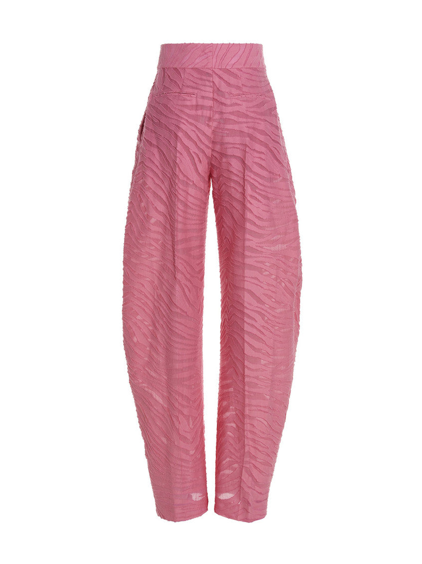 Light Pink Relaxed Pleated Pants 2