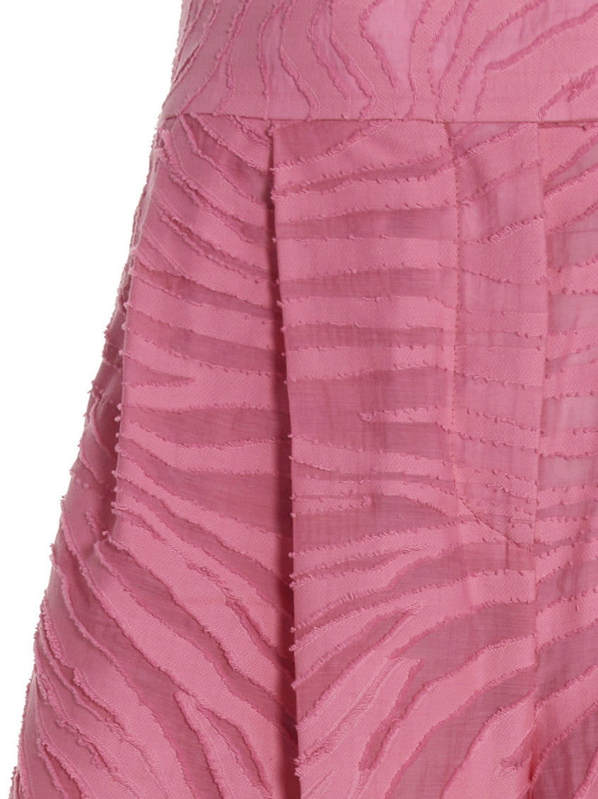 Light Pink Relaxed Pleated Pants 3