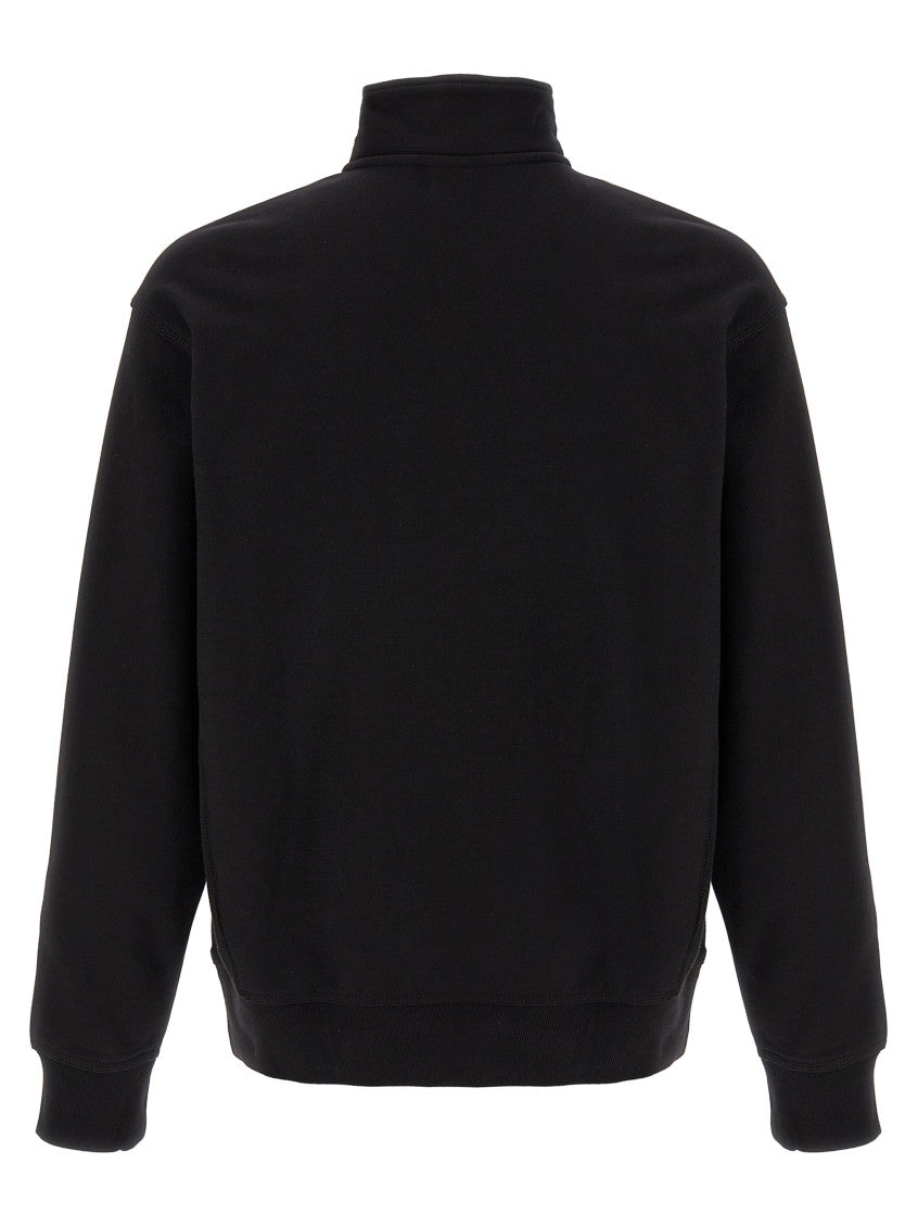 Black Mock Collar Sweatshirt 2