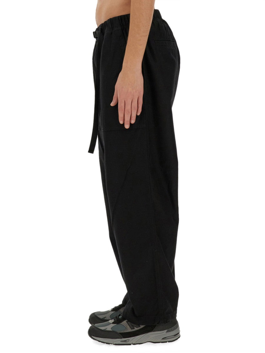 Black Relaxed Elasticated Pants 4