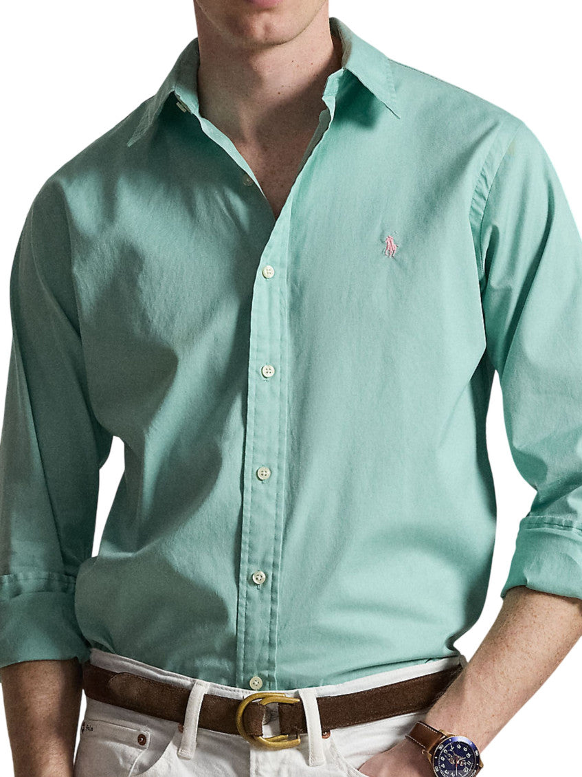 Green Regular Logo Shirt 4