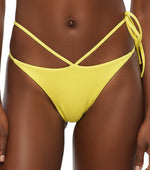 Yellow Solid Swimwear 1