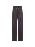 Purple Tailored Pleated Pants 1