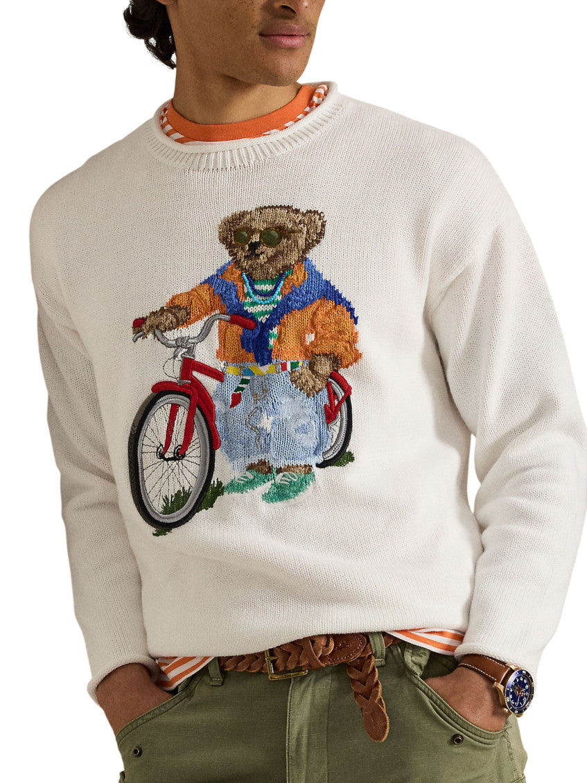 White Crew Neck Sweater 2
