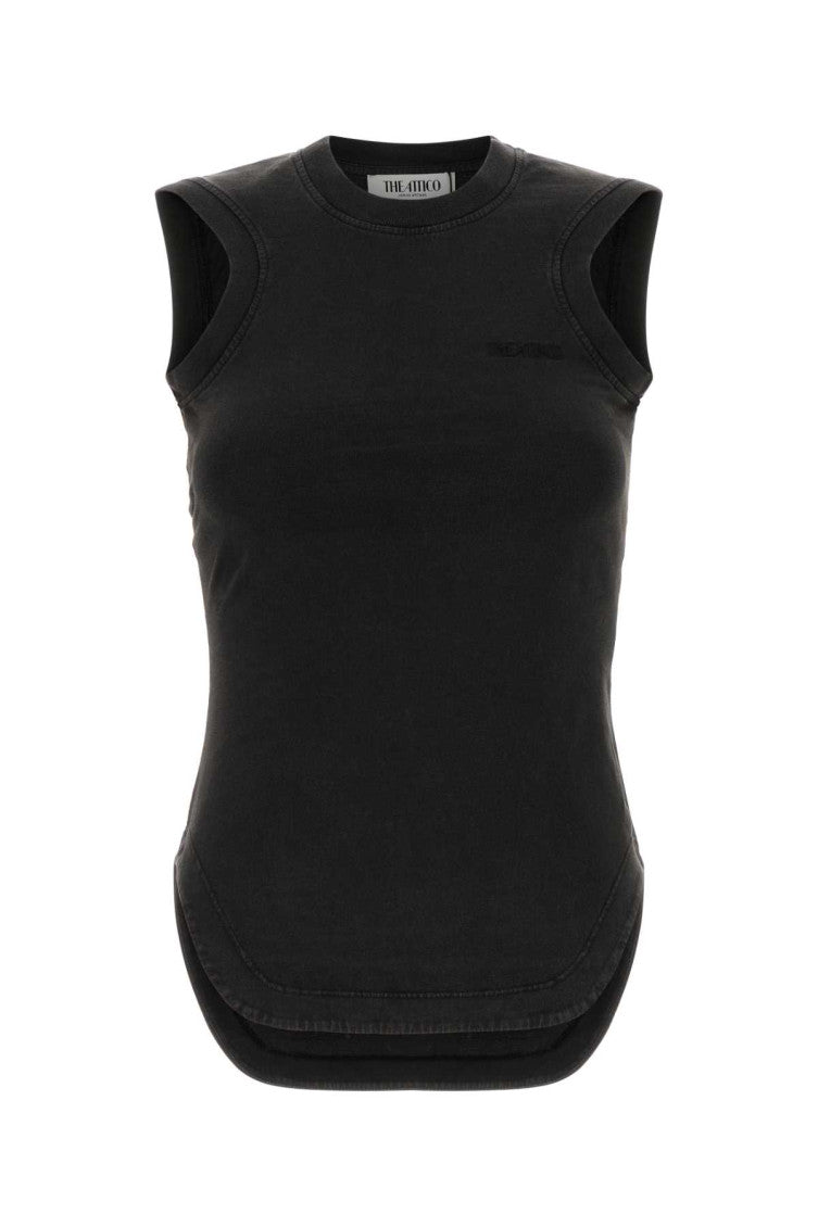 Black Crew Neck Top 1