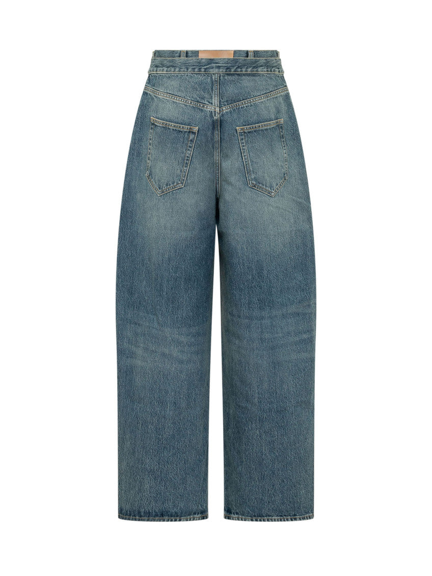 Navy High Rise Jeans 2