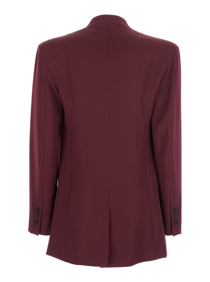 Plum Gabardine Blazer 2