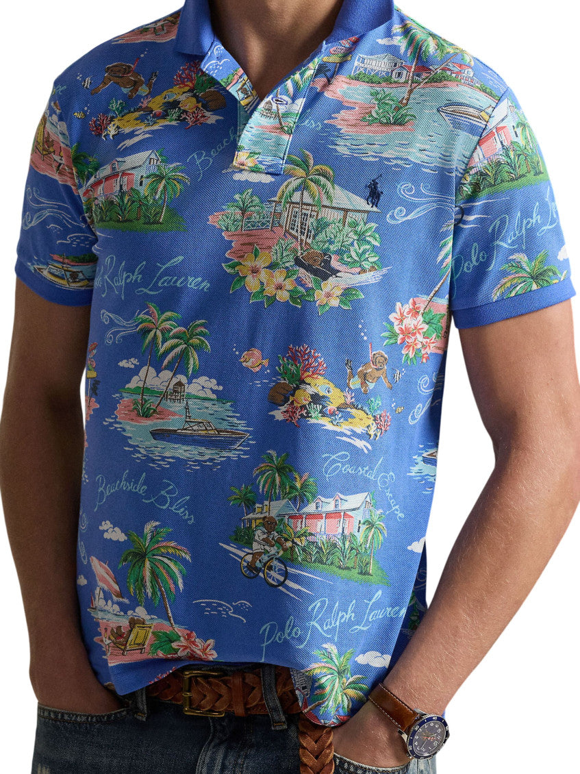 Blue Shirt Collar Polo 4