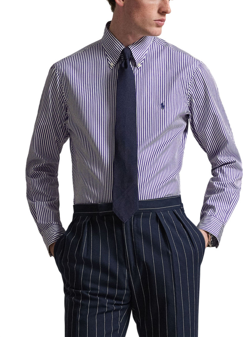 Purple Stripes Regular Shirt 2