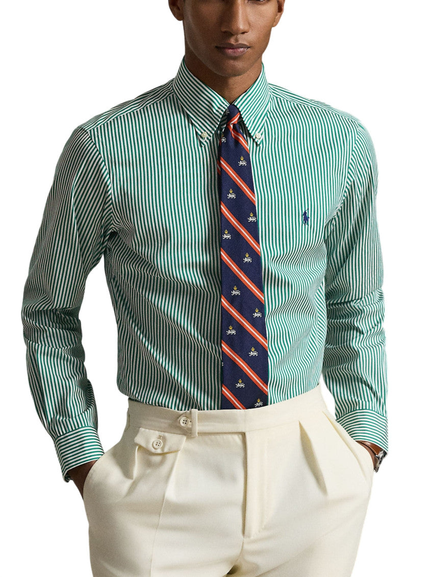 Green Stripes Regular Shirt 2