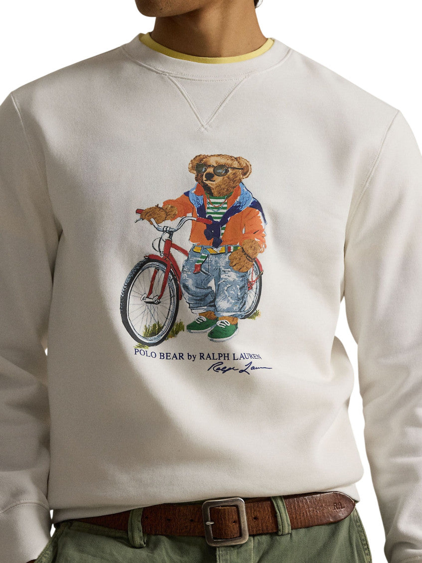 White Crew Neck Sweatshirt 4