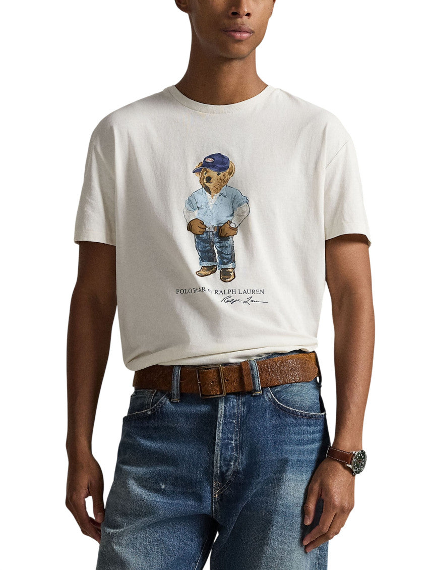 White Crew Neck T-Shirt 2