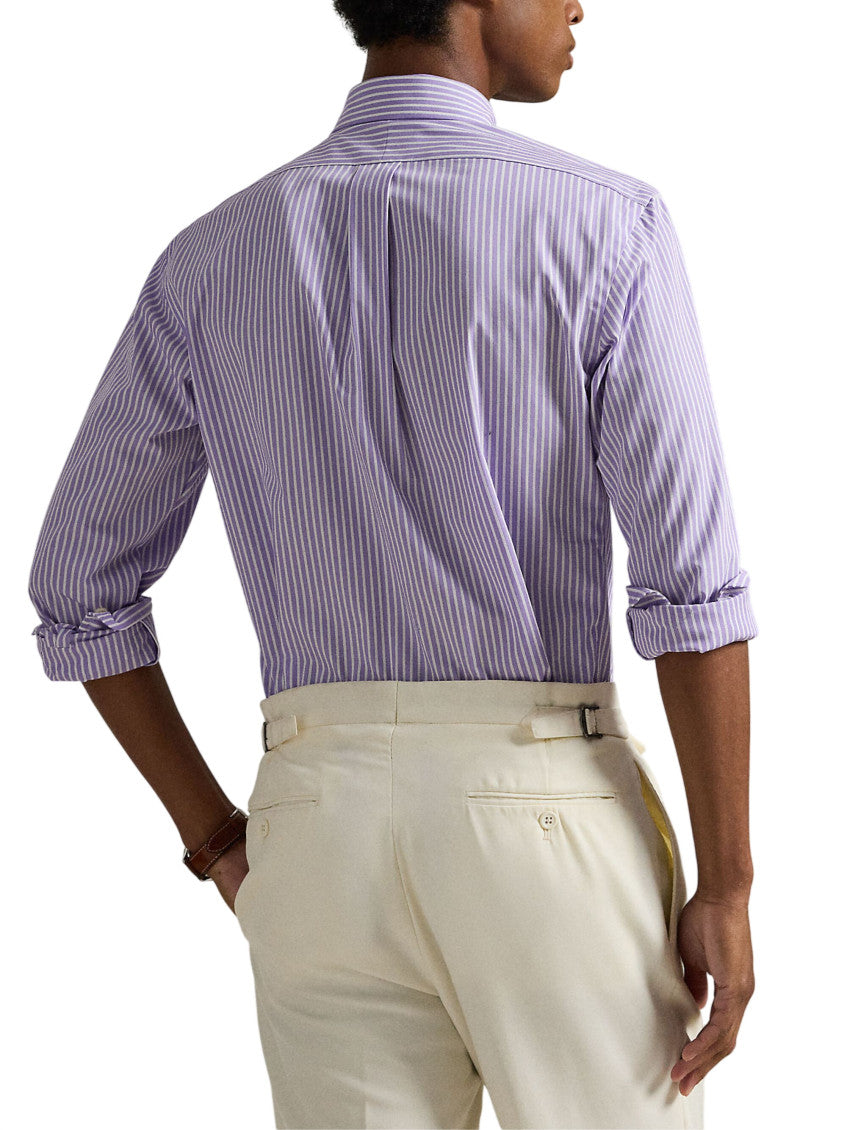 Purple Regular Stripes Shirt 3