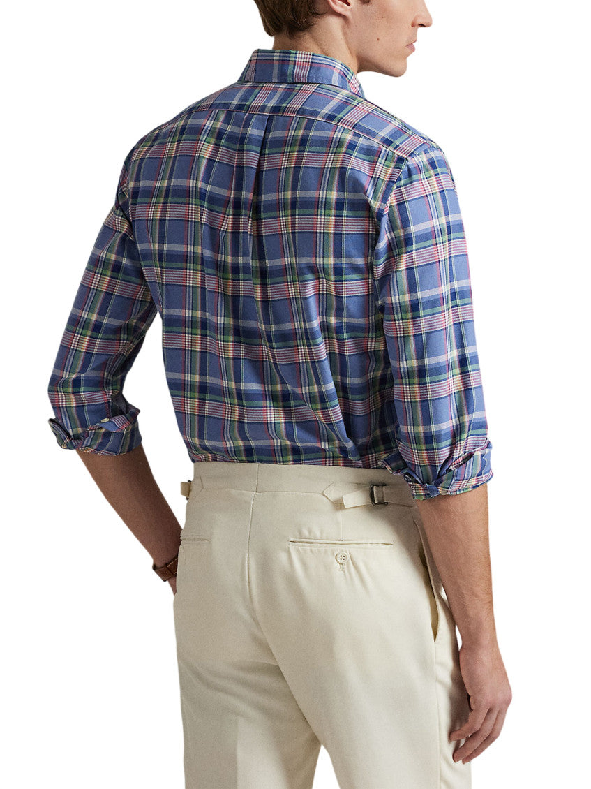 Blue Regular Plaid Shirt 3