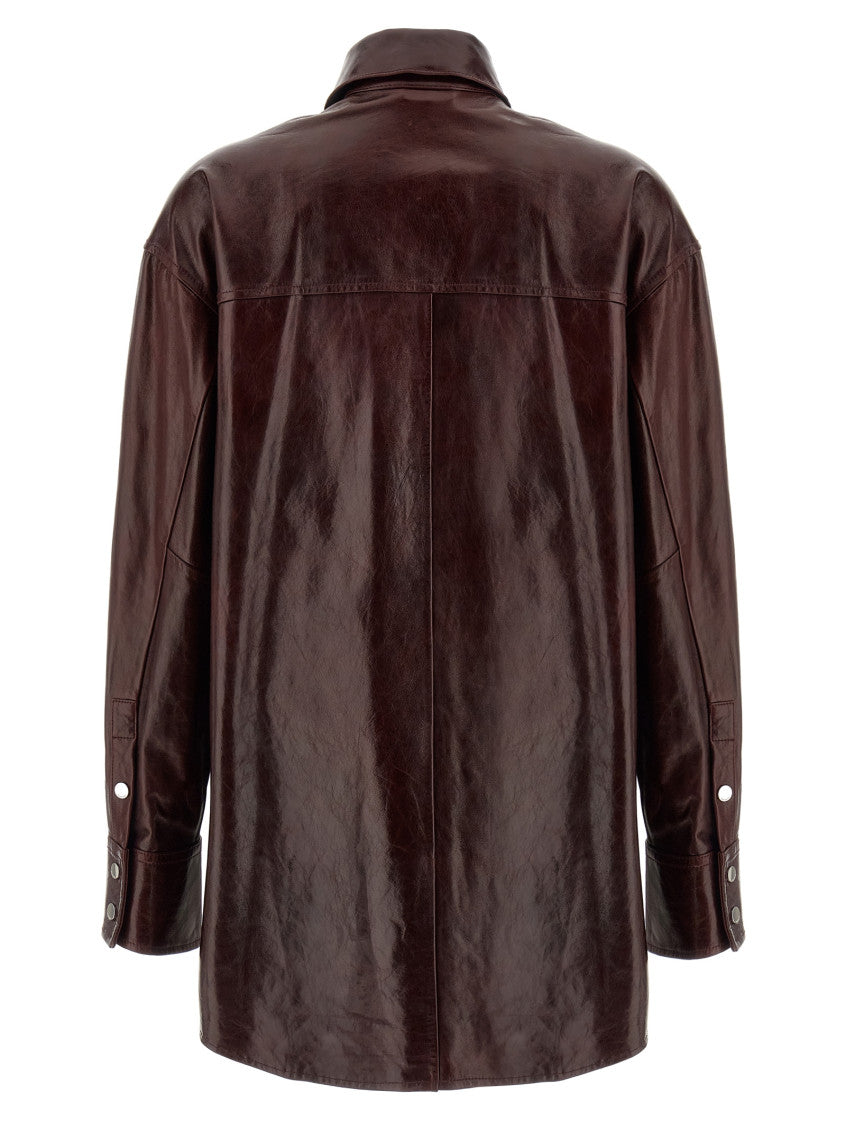 Maroon Oversized Shirt 2
