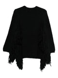 Black Knitted Crew Neck Sweater 1