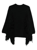 Black Knitted Crew Neck Sweater 1