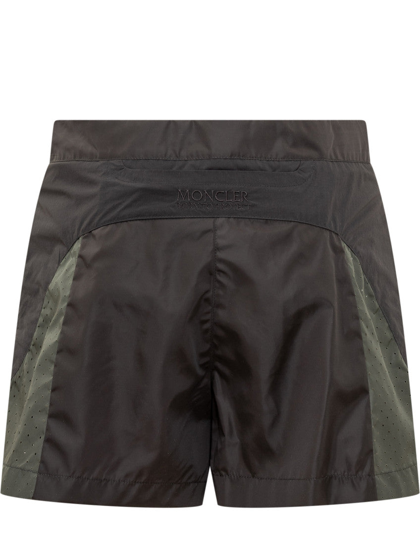 Green Color Block Short 2
