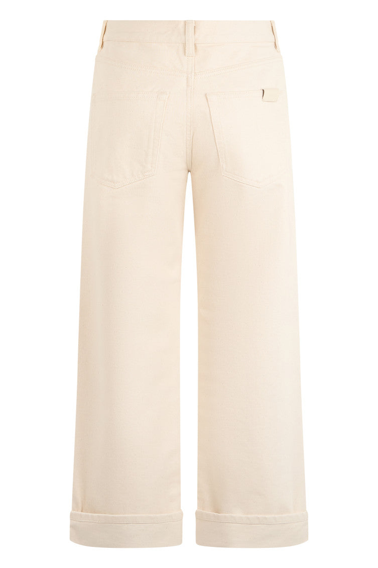 Off White Straight Flat Front Pant 2