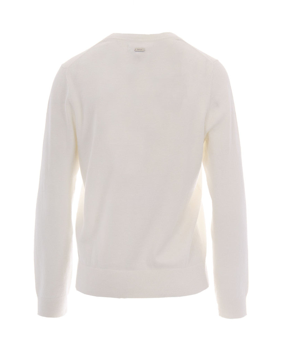 White Crew Neck Sweater 2